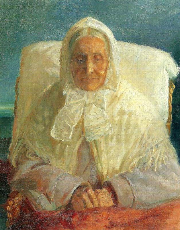 Anna Ancher portraet af mor France oil painting art